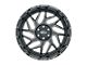 Weld Off-Road Fulcrum Gloss Black Machined 6-Lug Wheel; 20x10; -18mm Offset (07-13 Sierra 1500)