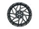 Weld Off-Road Fulcrum Gloss Black Milled 6-Lug Wheel; 20x10; -18mm Offset (07-13 Sierra 1500)