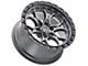 Weld Off-Road Ledge Six Satin Gunmetal with Satin Black Ring 6-Lug Wheel; 18x9; -12mm Offset (07-13 Sierra 1500)