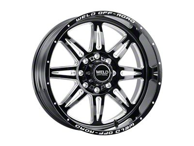 Weld Off-Road Cheyenne Gloss Black Milled 8-Lug Wheel; 20x10; -18mm Offset (11-14 Sierra 2500 HD)