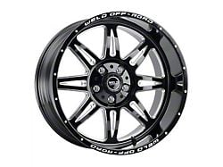 Weld Off-Road Cheyenne Gloss Black Milled 8-Lug Wheel; 20x9; 0mm Offset (11-14 Sierra 2500 HD)