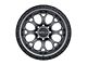 Weld Off-Road Ledge Eight Satin Gunmetal with Satin Black Ring 8-Lug Wheel; 20x10; -18mm Offset (11-14 Sierra 2500 HD)