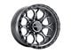 Weld Off-Road Ledge Eight Satin Gunmetal with Satin Black Ring 8-Lug Wheel; 20x10; -18mm Offset (11-14 Sierra 3500 HD SRW)