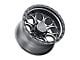 Weld Off-Road Ledge Eight Satin Gunmetal with Satin Black Ring 8-Lug Wheel; 20x10; -18mm Offset (11-14 Sierra 3500 HD SRW)