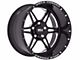 Weld Off-Road Cheyenne Six XT Gloss Black Milled 6-Lug Wheel; 22x12; -51mm Offset (07-13 Silverado 1500)