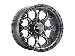 Weld Off-Road Ledge Eight Satin Gunmetal with Satin Black Ring 8-Lug Wheel; 20x10; -18mm Offset (11-14 Silverado 2500 HD)