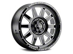 Weld Off-Road Stealth Gloss Black Milled 8-Lug Wheel; 20x9; 0mm Offset (11-14 Silverado 2500 HD)