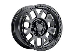 Weld Off-Road Cinch Gloss Black Milled 8-Lug Wheel; 20x9; 0mm Offset (11-14 Silverado 3500 HD SRW)