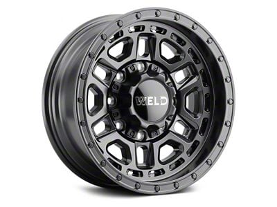 Weld Off-Road Crux Satin Black 8-Lug Wheel; 20x9; 0mm Offset (11-14 Silverado 3500 HD SRW)