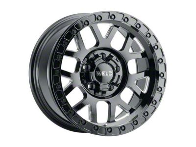 Weld Off-Road Cinch Beadlock Gloss Black Milled 6-Lug Wheel; 17x9; -12mm Offset (07-14 Tahoe)