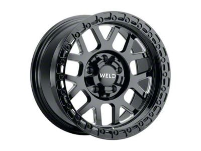 Weld Off-Road Cinch Gloss Black Milled 6-Lug Wheel; 17x10; -25mm Offset (07-14 Tahoe)