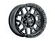 Weld Off-Road Cinch Satin Black with Gloss Black Ring 6-Lug Wheel; 17x9; 0mm Offset (07-14 Tahoe)