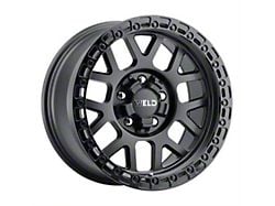 Weld Off-Road Cinch Satin Black with Gloss Black Ring 6-Lug Wheel; 20x12; -44mm Offset (07-14 Tahoe)