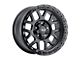 Weld Off-Road Cinch Satin Black with Gloss Black Ring 6-Lug Wheel; 20x12; -44mm Offset (07-14 Tahoe)