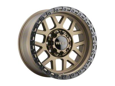 Weld Off-Road Cinch Satin Bronze with Satin Black Ring 6-Lug Wheel; 17x9; -12mm Offset (07-14 Tahoe)