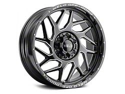 Weld Off-Road Fulcrum Gloss Black Milled 6-Lug Wheel; 20x9; 20mm Offset (07-14 Tahoe)