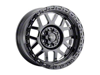 Weld Off-Road Cinch Gloss Black Milled 6-Lug Wheel; 20x9; 20mm Offset (07-14 Yukon)