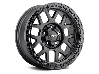 Weld Off-Road Cinch Satin Black 6-Lug Wheel; 17x10; -25mm Offset (07-14 Yukon)