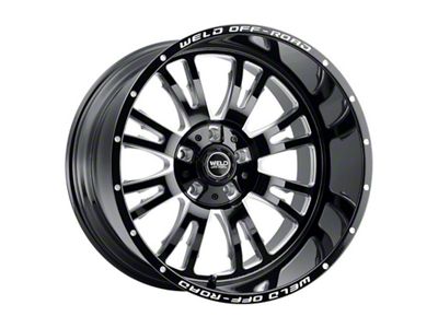 Weld Off-Road Slingblade Gloss Black Milled 8-Lug Wheel; 20x12; -44mm Offset (08-10 F-250 Super Duty)