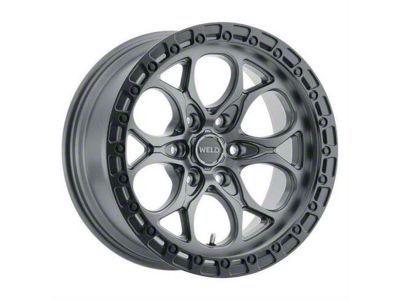 Weld Off-Road Ledge Six Satin Gunmetal with Satin Black Ring 6-Lug Wheel; 20x10; 13mm Offset (09-14 F-150)