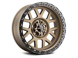 Weld Off-Road Cinch Satin Bronze with Satin Black Ring 8-Lug Wheel; 20x10; -18mm Offset (10-18 RAM 2500)