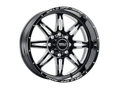 Weld Off-Road Cheyenne Gloss Black Milled 8-Lug Wheel; 20x12; -44mm Offset (11-16 F-250 Super Duty)