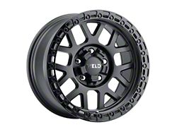 Weld Off-Road Cinch Satin Black with Gloss Black Ring 8-Lug Wheel; 20x10; -18mm Offset (11-16 F-250 Super Duty)