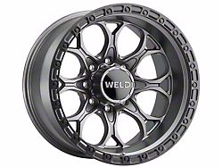 Weld Off-Road Ledge Eight Satin Gunmetal with Satin Black Ring 8-Lug Wheel; 20x9; 0mm Offset (11-16 F-250 Super Duty)