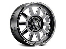 Weld Off-Road Stealth Gloss Black Milled 8-Lug Wheel; 20x10; -18mm Offset (11-16 F-250 Super Duty)