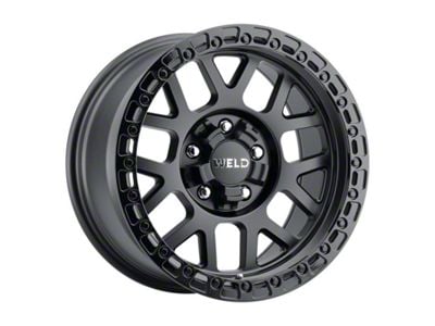 Weld Off-Road Cinch Satin Black with Gloss Black Ring 8-Lug Wheel; 20x10; -18mm Offset (11-16 F-350 Super Duty SRW)