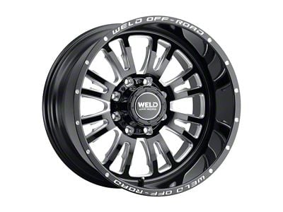 Weld Off-Road Slingblade Gloss Black Milled 8-Lug Wheel; 20x9; 0mm Offset (11-16 F-350 Super Duty SRW)