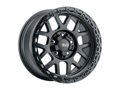 Weld Off-Road Cinch Gloss Black Milled 6-Lug Wheel; 17x9; 0mm Offset (14-18 Silverado 1500)