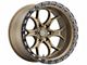 Weld Off-Road Ledge Six Satin Bronze with Satin Black Ring 6-Lug Wheel; 18x9; -12mm Offset (14-18 Silverado 1500)