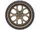 Weld Off-Road Ledge Six Satin Bronze with Satin Black Ring 6-Lug Wheel; 18x9; -12mm Offset (14-18 Silverado 1500)