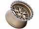 Weld Off-Road Ledge Six Satin Bronze with Satin Black Ring 6-Lug Wheel; 18x9; -12mm Offset (14-18 Silverado 1500)