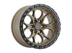 Weld Off-Road Ledge Six Satin Bronze with Satin Black Ring 6-Lug Wheel; 20x9; 0mm Offset (15-20 F-150)