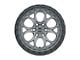 Weld Off-Road Ledge Six Satin Gunmetal with Satin Black Ring 6-Lug Wheel; 18x9; -12mm Offset (15-20 F-150)