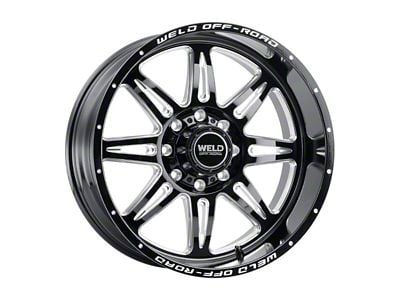 Weld Off-Road Cheyenne Gloss Black Milled 8-Lug Wheel; 20x10; -18mm Offset (15-19 Sierra 2500 HD)