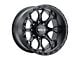 Weld Off-Road Ledge Eight Satin Black 8-Lug Wheel; 20x10; -18mm Offset (15-19 Sierra 2500 HD)