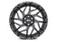 Weld Off-Road Fulcrum Gloss Black Milled 8-Lug Wheel; 20x9; 0mm Offset (15-19 Sierra 3500 HD SRW)