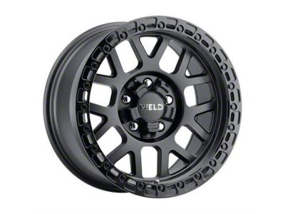 Weld Off-Road Cinch Satin Black with Gloss Black Ring 6-Lug Wheel; 20x9; 0mm Offset (15-20 Tahoe)