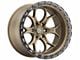 Weld Off-Road Ledge Six Satin Bronze with Satin Black Ring 6-Lug Wheel; 18x9; -12mm Offset (15-20 Tahoe)