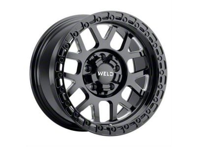 Weld Off-Road Cinch Gloss Black Milled 6-Lug Wheel; 20x10; -18mm Offset (15-20 Yukon)