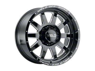 Weld Off-Road Stealth Gloss Black Milled 6-Lug Wheel; 20x10; -18mm Offset (15-20 Yukon)