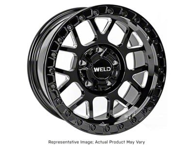 Weld Off-Road Cinch Beadlock Candy Red 6-Lug Wheel; 17x9; -12mm Offset (14-18 Silverado 1500)