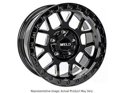 Weld Off-Road Cinch Beadlock Candy Red 6-Lug Wheel; 17x9; -12mm Offset (21-25 F-150)