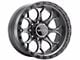 Weld Off-Road Ledge Eight Satin Gunmetal with Satin Black Ring 8-Lug Wheel; 20x9; 0mm Offset (23-24 F-350 Super Duty SRW)