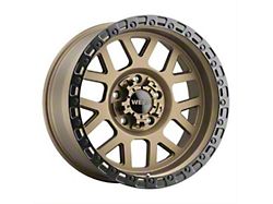 Weld Off-Road Cinch Satin Bronze with Satin Black Ring 6-Lug Wheel; 22x10; 13mm Offset (99-06 Sierra 1500)