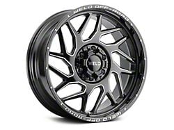 Weld Off-Road Fulcrum Gloss Black Milled 6-Lug Wheel; 20x9; 20mm Offset (99-06 Sierra 1500)