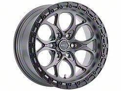 Weld Off-Road Ledge Six Satin Gunmetal with Satin Black Ring 6-Lug Wheel; 18x9; -12mm Offset (99-06 Sierra 1500)